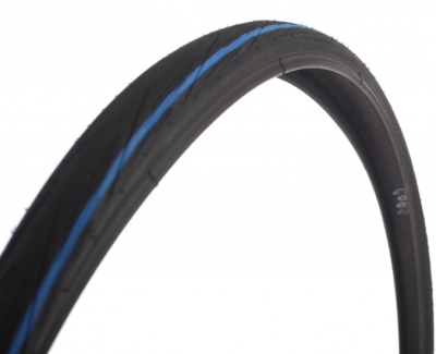 Schwalbe buitenband hs471 lugano 28 x 7/8 (23 622) zwart/blauw  internet-bikes