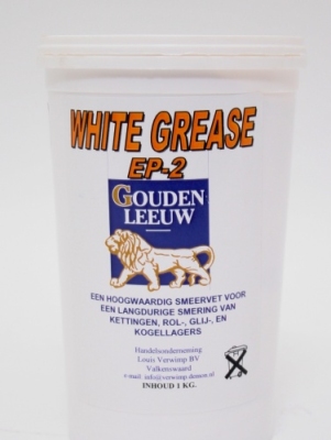 Foto van Gouden leeuw smeervet white grease ep2 1kg via internet-bikes