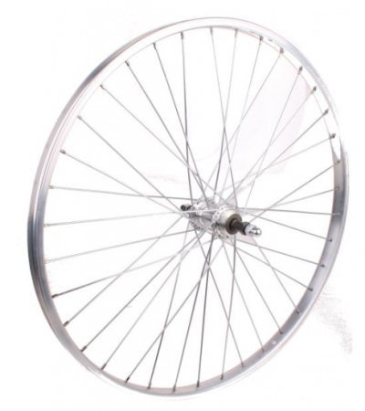 Foto van Amigo achterwiel 26 inch freewheel pion velgrem alum. 36g zilver via internet-bikes