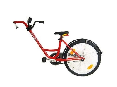 Foto van Roland aanhangfiets add+bike 20 inch junior rood via internet-bikes