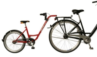 Foto van Roland aanhangfiets add+bike 20 inch junior 7v rood via internet-bikes