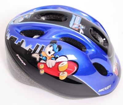 Widek fietshelm kind mickey mouse blauw maat 50 56 cm  internet-bikes