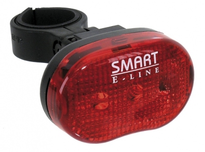 Foto van Smart knipperlicht rood fietslamp 600m achter via internet-bikes
