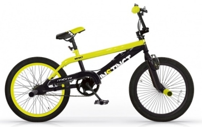 Mbm instinct 20 inch 49 cm jongens v brake geel  internet-bikes