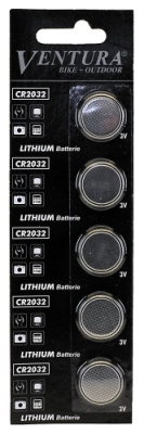 Ventura lithium batterij 3v cr2032 per 5 stuks  internet-bikes