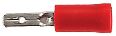 Amigo kabelschoen / stekker man plat 2.8mm rood (25 stuks) (246220)  internet-bikes