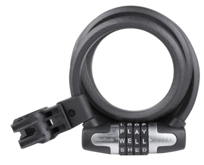 Foto van Wordlock kabelslot met woordcombinatie 1800 x 12 mm zwart via internet-bikes