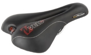 Foto van Velo zadel plush gel heren zwart (vacuum technology) via internet-bikes