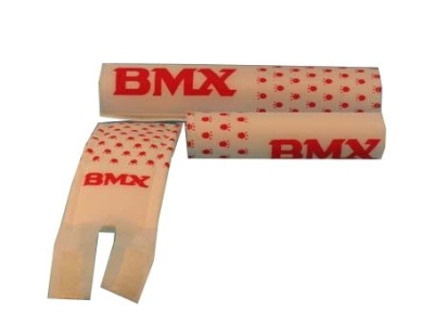 Foto van Vwp bmx pads set wit via internet-bikes