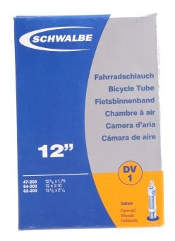 Schwalbe binnenband dv1 12 1/2 x 1.75/2 1/4 (47/62 203) dv 35 mm  internet-bikes