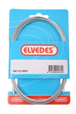 Foto van Elvedes binnenkabel rem achter 6411 rvs 3500 mm zilver via internet-bikes
