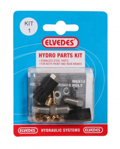 Foto van Elvedes hydro parts kit 1 voor hydraulische remslang 2011012 via internet-bikes
