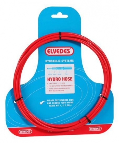 Foto van Elvedes schijfrem hydro slang rood via internet-bikes