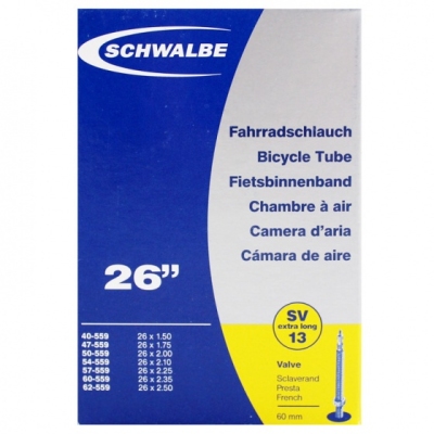 Schwalbe binnenband sv13 26 x 1.50 2.50 (40/62 559) fv 60 mm  internet-bikes