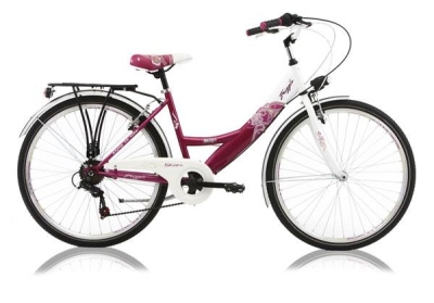 Foto van Starz frizzle 26 inch 39 cm meisjes 6v v brake roze via internet-bikes