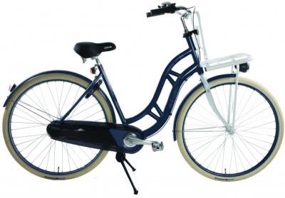 Foto van Vogue lifter 28 inch 53 cm dames 3v terugtraprem blauw via internet-bikes