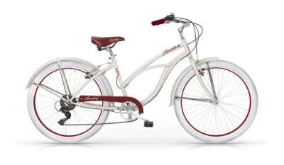 Foto van Mbm honolulu 26 inch 45 cm dames 6v v brake wit via internet-bikes