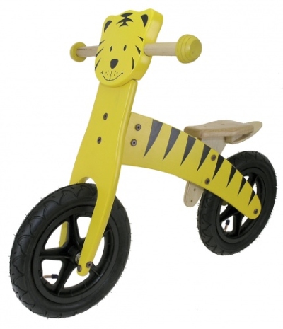Foto van Kids club loopfiets tijger 12 inch junior geel via internet-bikes
