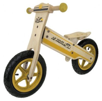 Foto van Kids club loopfiets tour de france 12 inch junior geel via internet-bikes