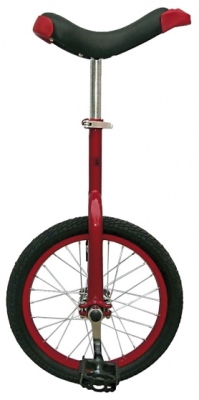 Foto van Fun eenwieler 16 inch unisex rood via internet-bikes