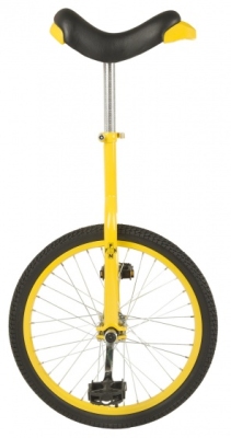 Foto van Fun eenwieler 20 inch unisex geel via internet-bikes