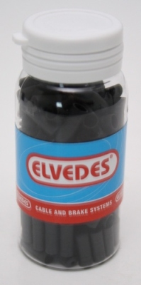 Foto van Elvedes kabelhoedje 5,0 mm pvc zwart per 150 stuks via internet-bikes