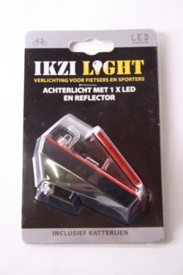 Foto van Ikzi light achterlicht led 1 led via internet-bikes