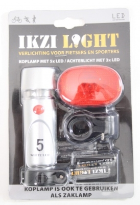 Foto van Ikzi light ledverlichting atb set 2 in 1 koplamp & zaklamp via internet-bikes