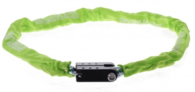 Foto van Stahlex kettingslot met nylon hoes 1200 x 5,5 mm groen via internet-bikes