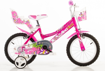 Foto van Dino 146r 14 inch meisjes v brake roze via internet-bikes