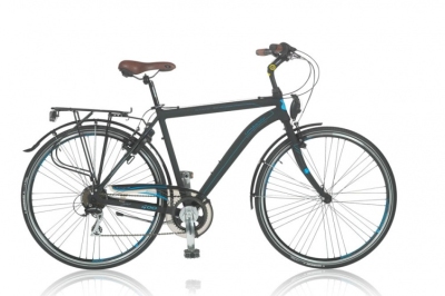Foto van Lombardo taranto 400 28 inch 58 cm heren 7v v brake zwart via internet-bikes