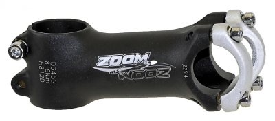 Foto van Zoom stuurpen voorbouw vast 28,6 / 90 / 25,4 mm mat zwart via internet-bikes
