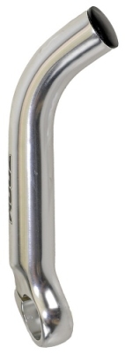 Foto van Zoom handvatten bar end aluminium zilver per 2 stuks via internet-bikes
