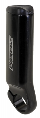 Foto van Zoom handvatten bar end 22.2mm aluminium zwart per 2 stuks via internet-bikes