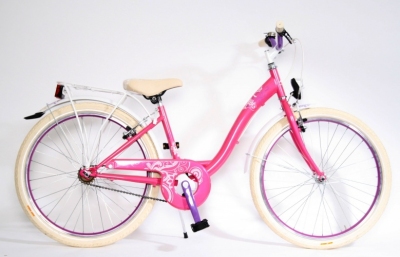 Foto van Mbm fleur 24 inch 34 cm meisjes v brake roze via internet-bikes
