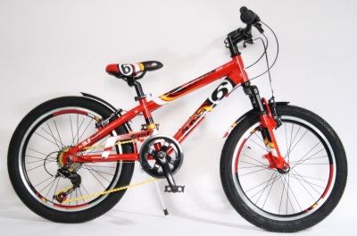 Foto van Aurelia fast boy suspension 1020bs 20 inch jongens 6v v brake rood via internet-bikes