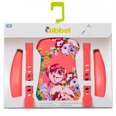 Qibbel stylingset luxe voorzitje blossom roses coral  internet-bikes