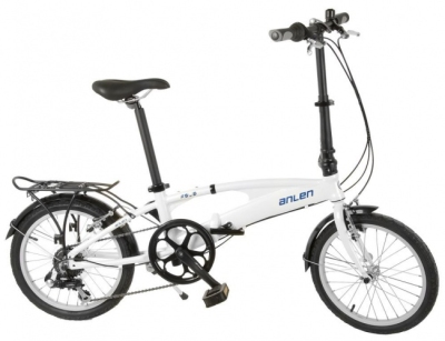 Foto van Anlen vouwfiets 18 inch unisex 6v v brake wit via internet-bikes
