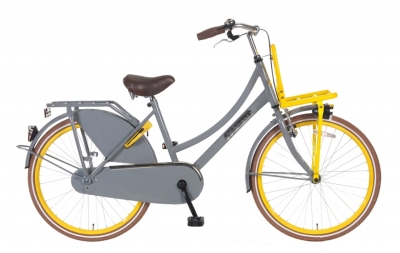 Foto van Popal daily dutch season 24 inch 42 cm meisjes terugtraprem geel/grijs via internet-bikes