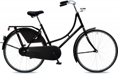 Foto van Bike fun leonardo 26 inch 48 cm dames terugtraprem zwart via internet-bikes