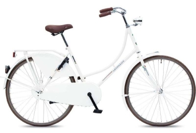 Foto van Bike fun leonardo 26 inch 48 cm dames terugtraprem wit via internet-bikes