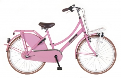 Foto van Popal daily dutch basic+ 24 inch 42 cm meisjes 3v terugtraprem roze via internet-bikes