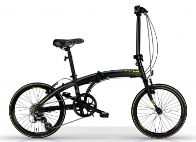 Mbm snap 20 inch unisex 7v v brake mat zwart  internet-bikes