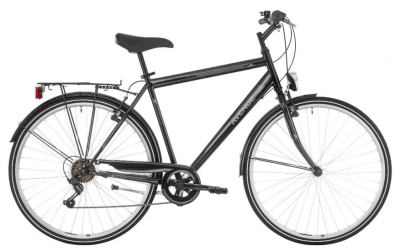 Foto van Expert avenue 28 inch 53 cm heren 18v v brake zwart via internet-bikes