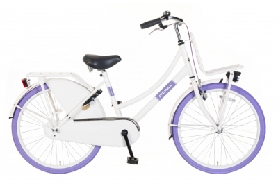 Foto van Popal urban select 24 inch 42 cm meisjes terugtraprem wit via internet-bikes