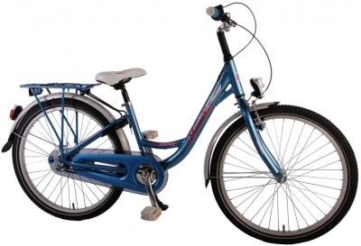 Foto van Volare ashley 24 inch 33 cm meisjes 3v terugtraprem blauw via internet-bikes