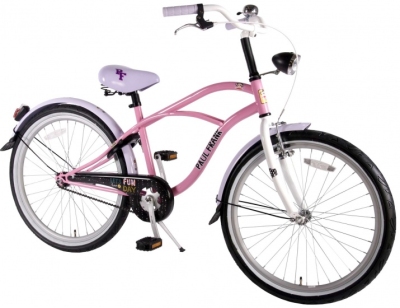 Foto van Volare paul frank cruiser 24 inch 37 cm meisjes v brake roze via internet-bikes