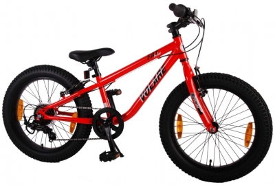 Volare fat bike 20 inch 25 cm jongens 7v v brake rood  internet-bikes