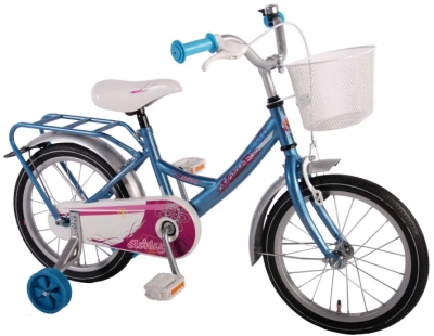 Foto van Volare ashley 16 inch 25 cm meisjes terugtraprem blauw via internet-bikes