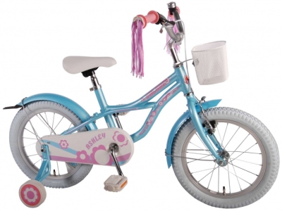 Foto van Volare ashley cruiser 16 inch 25,5 cm meisjes terugtraprem blauw via internet-bikes